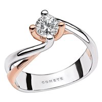 Anello Comete Donna Solitari in Oro bianco Diamante ANB1852-14 - ANB1852-14